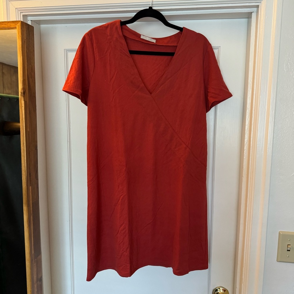 Zara stretch linen dress